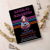 ゲーム10代のゲーマーガールガールビデオゲームプレーヤー誕生日 招待状