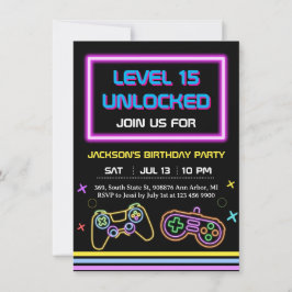 ゲーム10代のゲーマーボーイビデオゲームプレーヤー 招待状