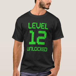 ゲーム12誕生日レトロ12歳の女の子と男の子 Tシャツ