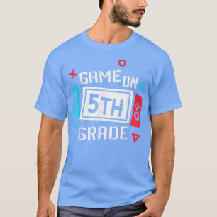 ゲーム5年生ゲーム少年の新学期ビデオ Tシャツ