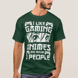 ゲーム&アニメ日本文化マンガが好き Tシャツ