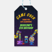 ゲーム＆アーケードの誕生日お礼メッセージ ギフトタグ (裏面)