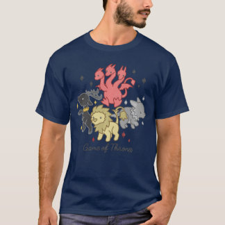 ゲーム・オブ・スローンズ ドラゴン シカ ライオン ダイアウルフ 家 チビ Tシャツ
