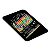 ゲーム・オブ・ライフおもしろいレトロ・ゲーマー マグネット (右側)