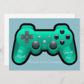 ゲーム,コントローラー,バー(ユダヤ教の)バル・ミツバー,招待状 招待状 (正面/裏面)