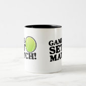 ゲーム、セット、マッチ ツートーンマグカップ (中央)