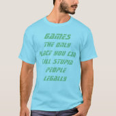 ゲーム...バカを殺せる唯一の場所 Tシャツ (正面)