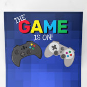 ゲーム! |ビデオゲーム誕生日 三つ折り招待状 (内部最初)