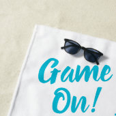 ゲーム! ビーチタオル、チェッカー板、tic TACのつま先 ビーチタオル (インサイチュ)