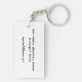 ゲーム-代理店Keychainの代理店 キーホルダー (裏面)