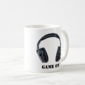 ゲーム! 賭博のヘッドホーン コーヒーマグカップ (正面右)