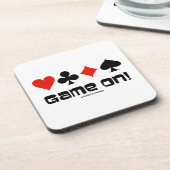 ゲーム! (4つのカードのスーツ) コースター (左側)