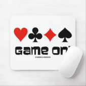 ゲーム! (4つのカードのスーツ) マウスパッド (マウス)