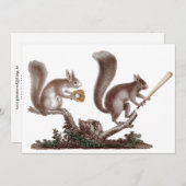 ゲームBBQの再結集の後でおもしろい招待状を蓄えます 招待状 (正面/裏面)