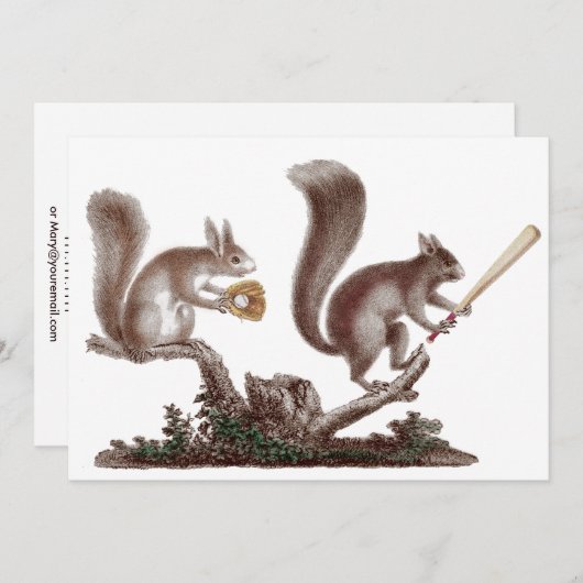 ゲームBBQの再結集の後でおもしろい招待状を蓄えます 招待状 (正面/裏面)