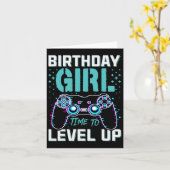 ゲームBdaをレベルアップする女の子のクール時間のための贈り物 カード (黄色い花)