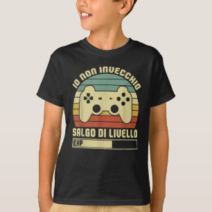 ゲームGiocoビデオコントローラーGiocatore Salgo Di Tシャツ