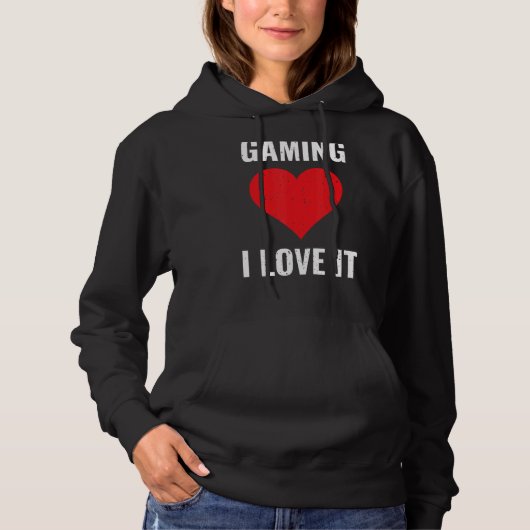ゲームI Love ItゲーマーコンピュータゲームPcビデオゲーム パーカ (正面)