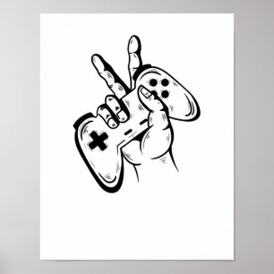 ゲームKonsoleスパイレンmitコントローラー ポスター