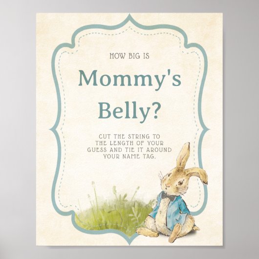 ゲームPeter The Rabbitママのお腹の大きさ ポスター (正面)
