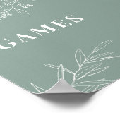 ゲームSage Green結婚のサイン ポスター (角)