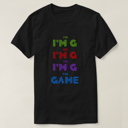ゲームTシャツへのお尻 Tシャツ (デザイン正面)