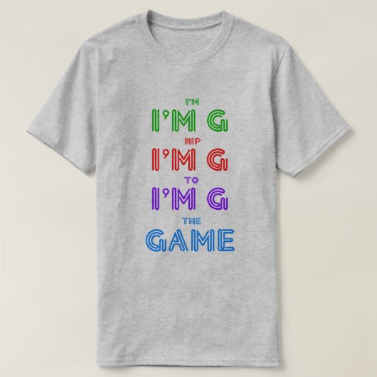 ゲームTシャツへのお尻 Tシャツ (デザイン正面)