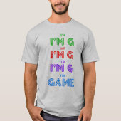 ゲームTシャツへのお尻 Tシャツ (正面)
