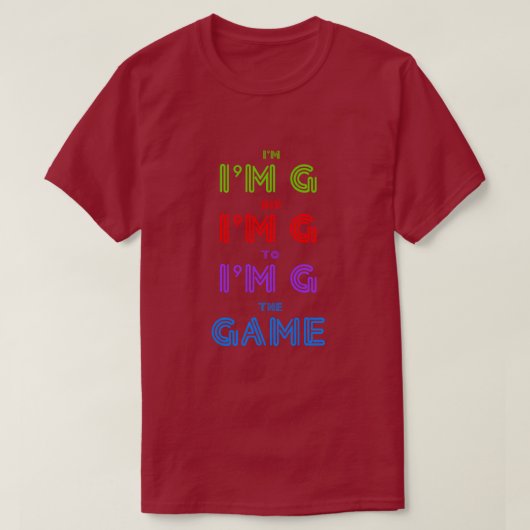 ゲームTシャツへのお尻 Tシャツ (デザイン正面)