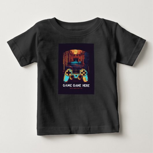 ゲームTシャツ子供へ ベビーTシャツ (正面)