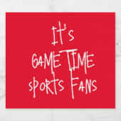 ゲームTImeスポーツファン ビールラベル (シングルラベル)