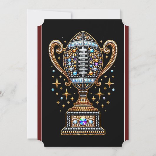 ゲーメディきらきら光るサッカーパーティービッグゲームボウルゲーム 招待状 (裏面)