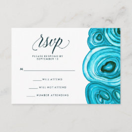 ゲーモダンデ結婚ス | 青RSVP 出欠カード