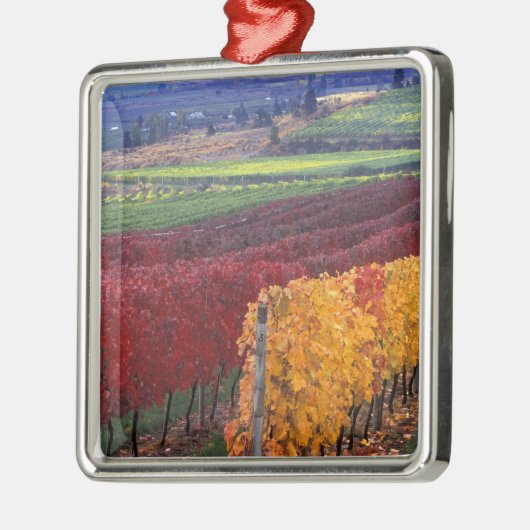 ゲーリングの赤と黄色の強い紅葉 メタルオーナメント (左)