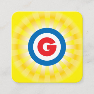 ゲーリーグレーソンビジネスカード スクエア名刺