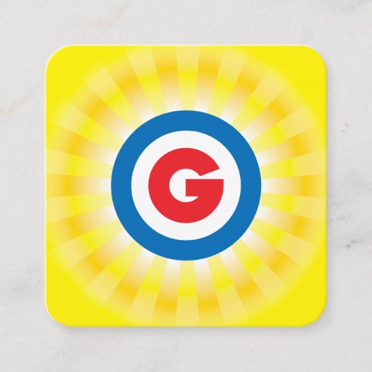 ゲーリーグレーソンビジネスカード スクエア名刺 (正面)