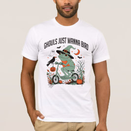 ゲールは鳥が好きなのさ 面白いカエル Tシャツ
