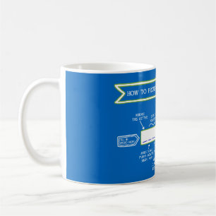 ゲール語の単語の発音方法(青いmug) コーヒーマグカップ