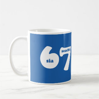 ゲール語の数字で6はsia、7はseachdの6 7 コーヒーマグカップ