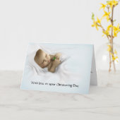 ゲール語の《キリスト教》洗礼式や命名式賛美ズ カード (黄色い花)