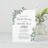 ゲーンユーカリプタスリーフブライダルシャワー 招待状 (スタンド正面)