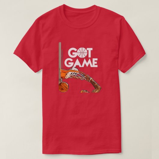 ゲー得ムバスケットボールTシャツ Tシャツ (デザイン正面)
