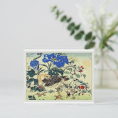 ゲー日本のズウッドブロックアート浮世絵ヴィンテージ ポストカード (スタンド正面)