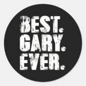 ゲー最高のリーエバー誕生日名シャツユーモアのジョークGary ラウンドシール (正面)