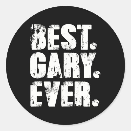 ゲー最高のリーエバー誕生日名シャツユーモアのジョークGary ラウンドシール (正面)