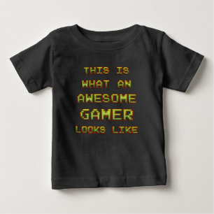 ✪ゲー素晴らしマーレトロスタイルカッコいいヴィンテージ贈呈 ベビーTシャツ
