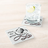 ゲー遊ム・ブル・テリア ガラスコースター (アングル)