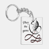 ゲー遊ム・ブル・テリア キーホルダー (正面左)