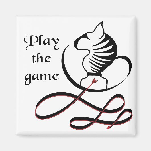 ゲー遊ム・ブル・テリア マグネット (正面)