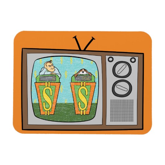 ゲー間抜けム番組の漫画 マグネット (横)